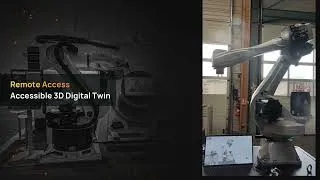 Thumbnail: Remote Process Surveillance & CNC Robotics: VLM Robotics × 3dverse