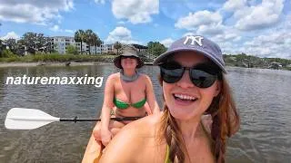 Thumbnail: trying to kayak - Charleston Vlog