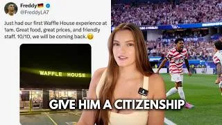 Thumbnail: He's More Patriotic Than Most Americans (FreddyLA7 Reaction)