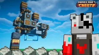 Thumbnail: Minecraft Create Mod BEST Andesite Farm Guide | 6K ANDESITE PER HOUR!