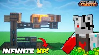 Thumbnail: Minecraft Create Mod ULTIMATE XP Farm Tutorial | LEVEL 30 in a Minute