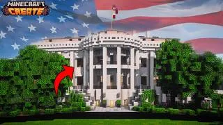Thumbnail: How the White House really works - Explained in the Minecraft Create Mod
