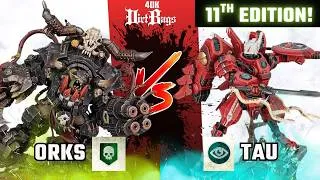Thumbnail: Orks vs Tau Recon! Battle report Pre nerf | Competitive | Warhammer 40k #40k