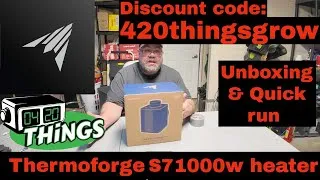 Thumbnail: AC INFINITY THERMOFORGE S7, Plant Heater 1000W w/ 10 Heating & Air  Lvls Unboxing and 1st thoughts