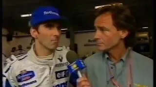 Thumbnail: Barry Sheene interviews Nigel Mansell and Damon Hill