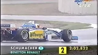 Thumbnail: 1995 San Marino Grand Prix, spins during warmup
