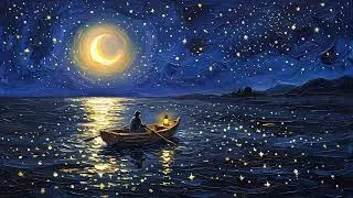 Thumbnail: Moonlit Boat on a Starry Lake | 10-Hour 4K Art Screensaver – 10 Scenes Hourly