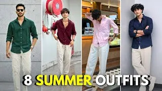 Thumbnail: 8 Best Summer Outfit Ideas with White & Beige Pants | Mens fashion Hindi
