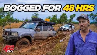 Thumbnail: TRAPPED IN THE KIMBERLEY by FLOODING RAIN! Bogged to doors searching for secret beach