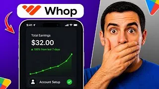 Thumbnail: How I Made My First $32 on Whop (Full Setup)