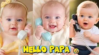 Thumbnail: Cute baby papa talking || Baby talking baby language 😍