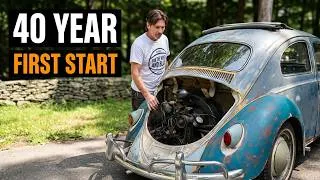 Thumbnail: FIRST START in 40 YEARS! Will it Run & Drive? 1959 VW Beetle