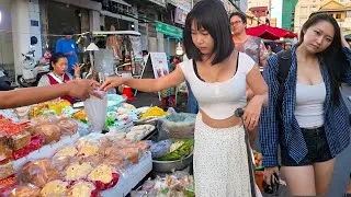 Thumbnail: Best Cambodian Street Food & Local Market 🇰🇭 | Phnom Penh Walking Tour at Toul Tompoung Market 