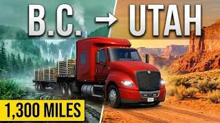 Thumbnail: ATS Long Delivery British Columbia to Utah | American Truck Simulator