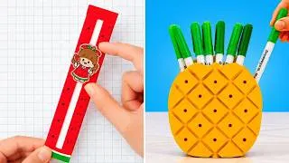 Thumbnail: 🎒 BACK TO SCHOOL DIY HACKS & CRAFTS! 💡✨