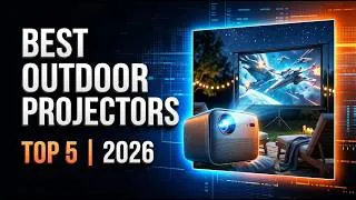 Thumbnail: Top 5 Best Outdoor Projectors 2026 | Cinema Under The Stars