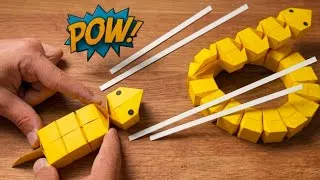 Thumbnail: Amazing Origami Paper Snake 🐍 | Easy Paper Snake Tutorial That Actually Moves!