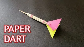 Thumbnail: How to Make a Paper Dart at Home 🏹 | Amazing DIY Paper Dart That Actually Flies!