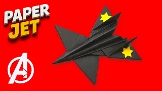 Thumbnail: How to Make a Paper Jet Fighter ✈️ | Easy Origami Paper Airplane Tutorial | 5MinuteSnap2.O