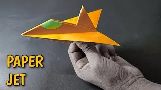 Thumbnail: How To Make Paper Jet Plane ✈️ Easy & Fast Flying Origami Tutorial | 5minutesnap2.O