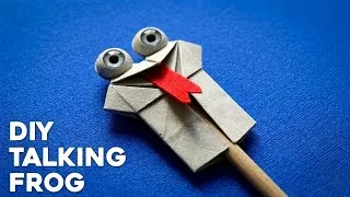 Thumbnail: DIY Talking Frog 🐸 Easy Paper Puppet Craft | Origami Frog Tutorial #shorts