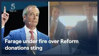 Thumbnail: Nigel Farage dismisses donations sting as Reform UK conference begins | 5 News