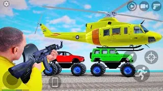 Thumbnail: Open City Indian Cars Bikes GTiv Flying Private Helicopter Monster Truck Driving Simulator Gameplay.