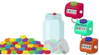 Thumbnail: Jellybean Counting using Binary, Decimal, & Hexadecimal