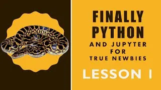Thumbnail: Finally Python #1 - Install Python and Write Your First Line of Code in 10 minutes