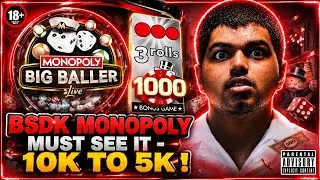 Thumbnail: MONOPOLY BIG BALLER 3 ROLLS HIT TWICE! 🎲🔥 | 0:04 & 8:22 | Full Gameplay 2026