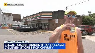 Thumbnail: Philadelphia man runs to 41 7-Eleven locations on 'Free Slurpee Day'