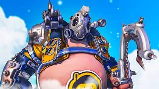 Thumbnail: Using the *NEW* "Spacestation Gaming" Roadhog skin! | Overwatch