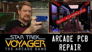 Thumbnail: We need to hack this holodeck program! Let's fix Star Trek Voyager: The Arcade Game!