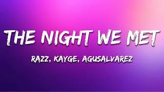 Thumbnail: RAZZ, KAYGE & AgusAlvarez - The Night We Met (Lyrics)