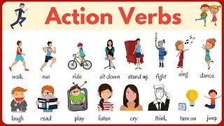 Thumbnail: 87 English Action Verbs You’ll Love to Use! 💪