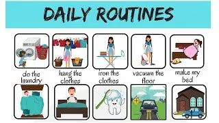 Thumbnail: Daily Routine in English | Common Phrases and Verbs to Talk About Your Day