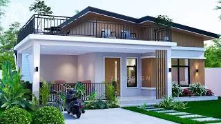 Thumbnail: SMALL HOUSE DESIGN | 9x11Meters Floor Plan with Roof Deck (3Bedrooms)