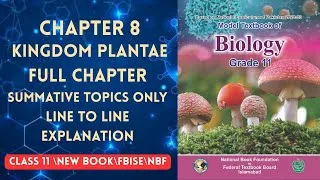 Thumbnail: KINGDOM PLANTAE |CHAPTER 8 |CLASS 11 |BIOLOGY |SUMMATIVE TOPICS ONLY |EASY EXPLANATION |NBF