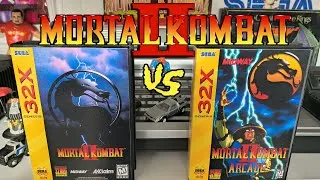 Thumbnail: Sega 32X Mortal Kombat 2 vs Sega 32X Mortal Kombat 2 "Arcade Edition". Live stream footage.