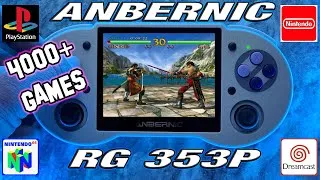 Thumbnail: ANBERNIC RG353P handheld gaming console with 4000+ games. Sega, Nintendo, PSX, Arcade and more!