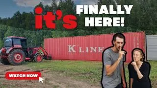 Thumbnail: Our Shipping Container FINALLY Arrived! 📦 Summer Farm Life, Storms & Sweet Family Moments