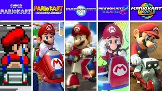 Thumbnail: Evolution of Super Mario Ranked Out, losing in Mario Kart Games, Mario Kart World (1992-2025)