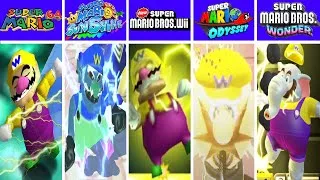 Thumbnail: Evolution of Wario electric shock Dying and Game Over Screens in Super Mario Games (1996-2025)