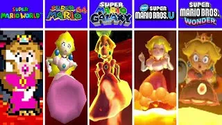 Thumbnail: Evolution Princess Peach Falling Lava, Game Over in Super Mario Games And Fan Mod Games (1985-2025)