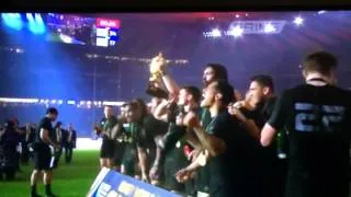 Thumbnail: RWC final Champagne and Fireworks