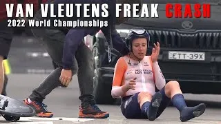 Thumbnail: FULL VIEW -Van Vleuten's freak CRASH -2022 World Championships – What really happened