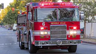 Thumbnail: Beverly Hills Fire Dept. Engine 6 & Rescue 1 Responding 
