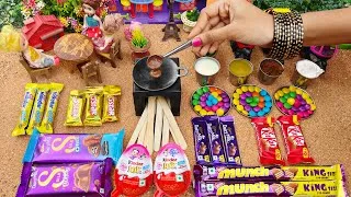Thumbnail: Miniature All Chocolate Dosa Recipe | All Cadbury Dairy Milk Bubbly Chocolate Dosa | Gems Chocolate 