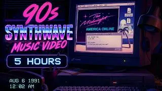 Thumbnail: 5 Hours of 90s Synthwave 🌆 Retro Electro & Nostalgic Night Drive Mix