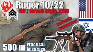 Thumbnail: IDF / Israeli Style Silenced Ruger 10/22 to 500m: Practical Accuracy | Angstadt suppressed .22LR